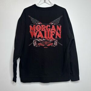 Morgan Wallen One Night At A Time Tour Sweatshirt Black Graphic Crewneck 2XL